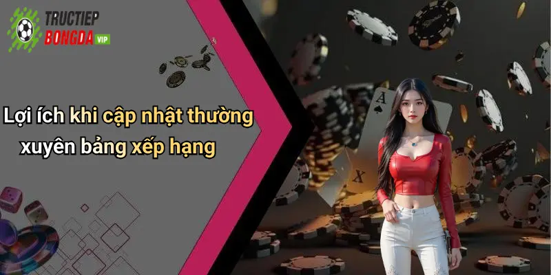 Lợi ích khi cập nhật thường xuyên bảng xếp hạng