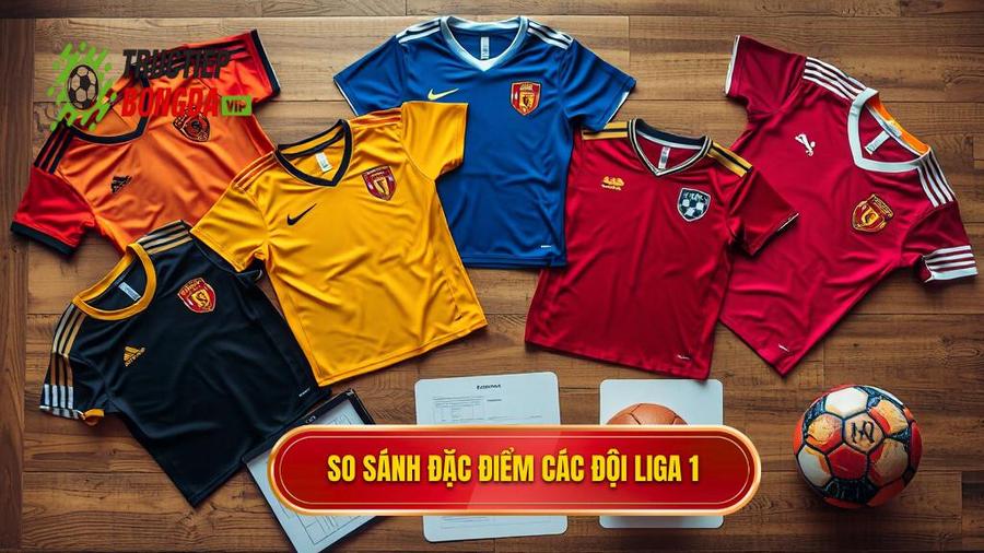 Bảng so sánh đặc điểm các đội bóng hàng đầu tại Liga 1