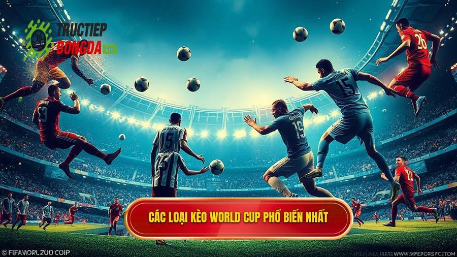 2. Các loại kèo World Cup phổ biến nhất