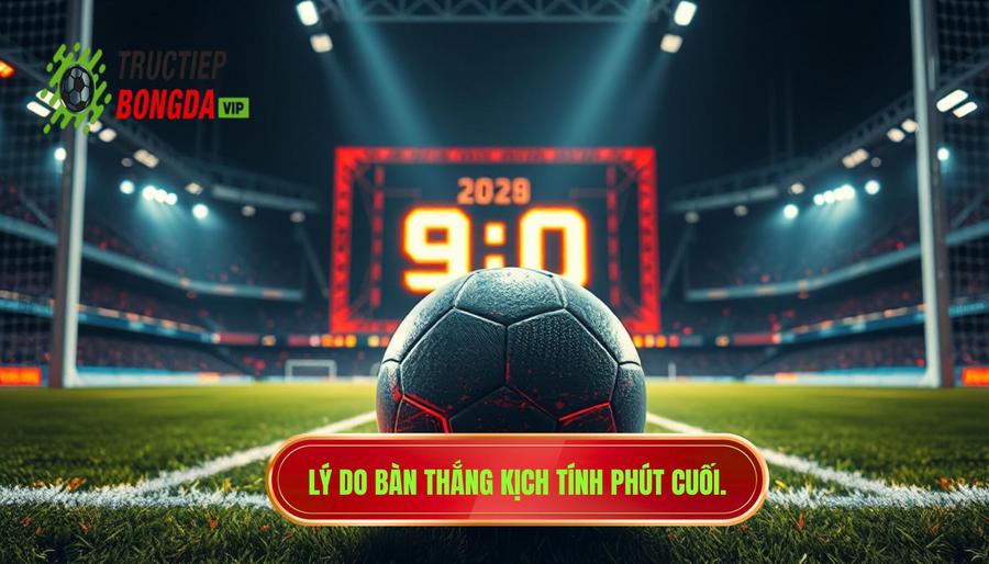 Phân tích đa chiều: Tại sao bàn thắng thường xuất hiện ở phút cuối?