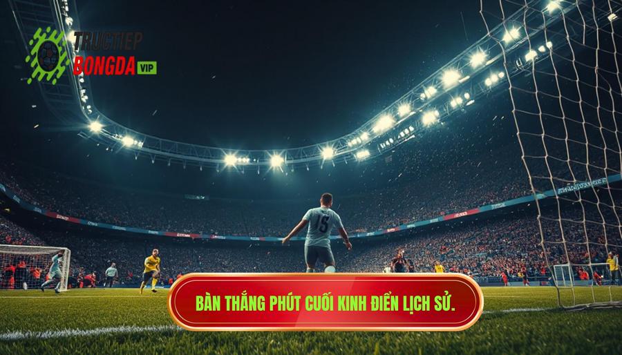 Những khoảnh khắc bàn thắng phút cuối trực tiếp kinh điển trong lịch sử